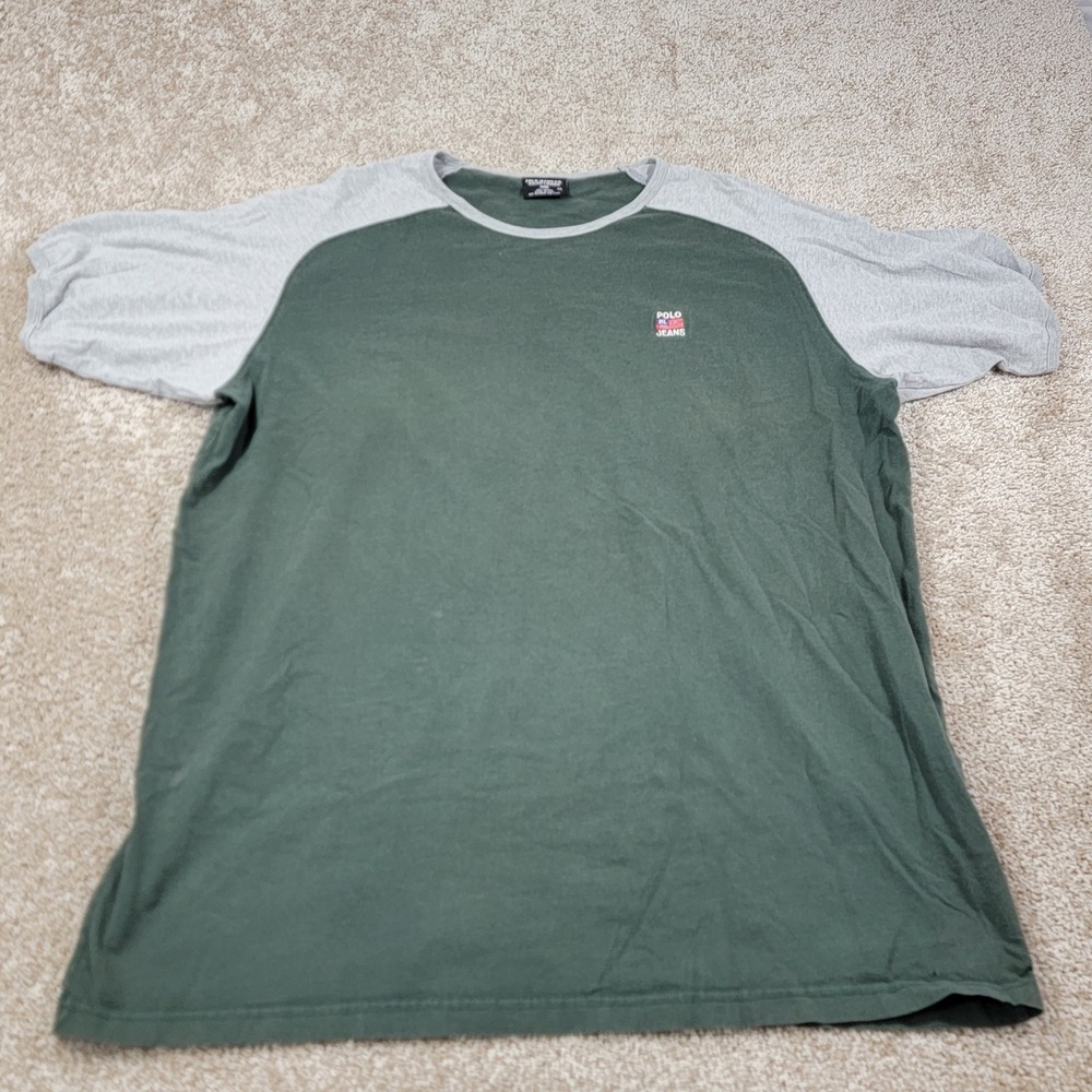 Polo Jeans Co. Ralph Lauren Men's T-Shirt Raglan Short Sleeve Tee Size XL USA